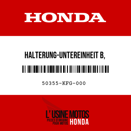 image de 50355-KFG-000 HALTERUNG-UNTEREINHEIT B, MOTORAUFHAENGUNG