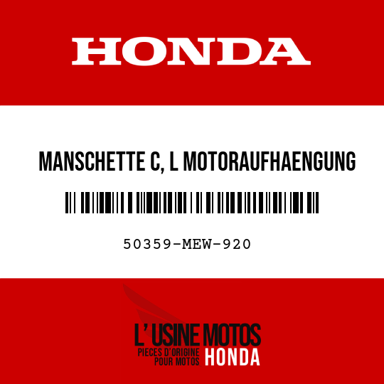 image de 50359-MEW-920 MANSCHETTE C, L MOTORAUFHAENGUNG (24X65)