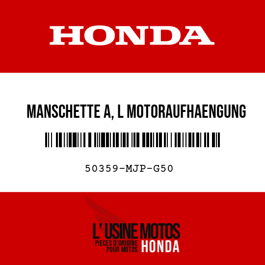 image de 50359-MJP-G50 MANSCHETTE A, L MOTORAUFHAENGUNG