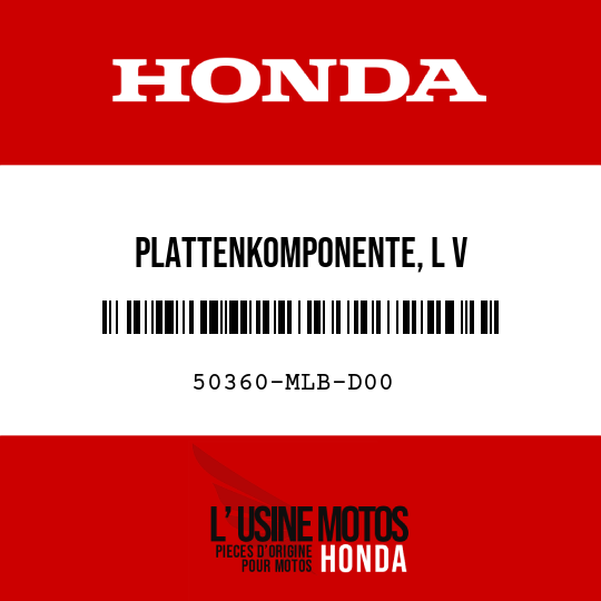 image de 50360-MLB-D00 PLATTENKOMPONENTE, L V MOTORAUFHAENGUNG