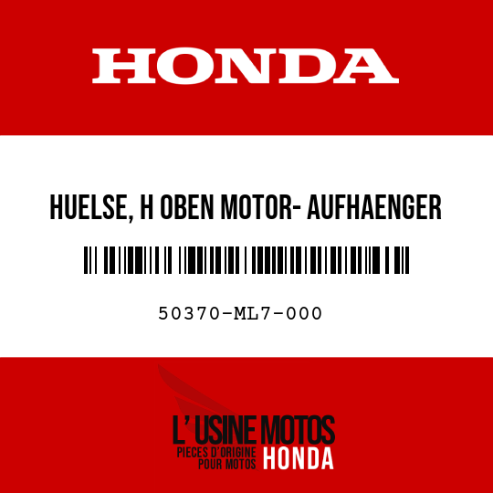 image de 50370-ML7-000 HUELSE, H OBEN MOTOR- AUFHAENGER