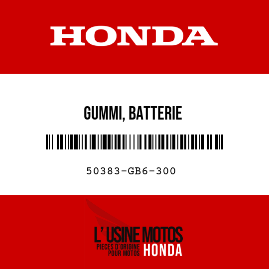 image de 50383-GB6-300 GUMMI, BATTERIE