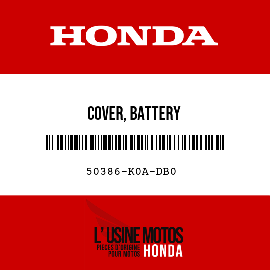 image de 50386-K0A-DB0 COVER, BATTERY