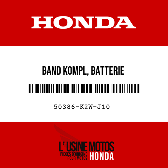 image de 50386-K2W-J10 BAND KOMPL, BATTERIE