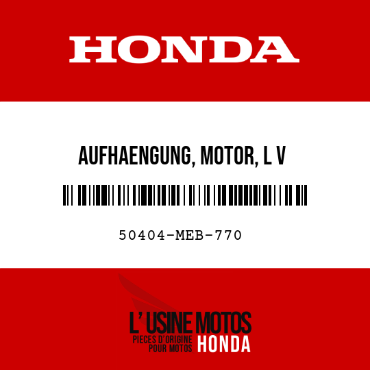 image de 50404-MEB-770 AUFHAENGUNG, MOTOR, L V