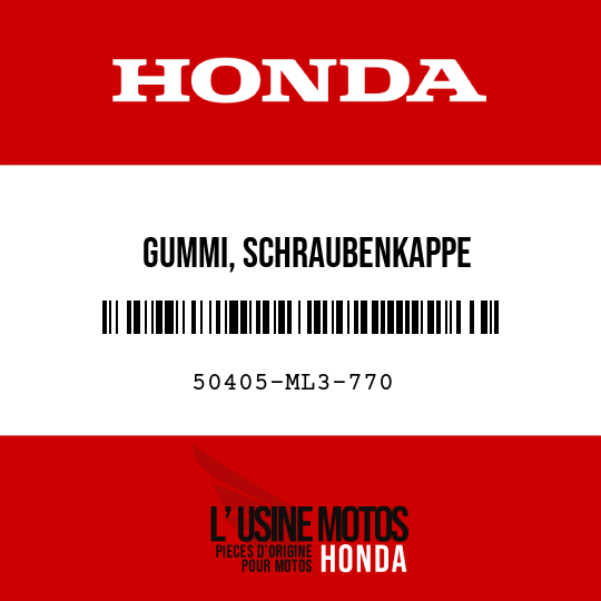 image de 50405-ML3-770 GUMMI, SCHRAUBENKAPPE