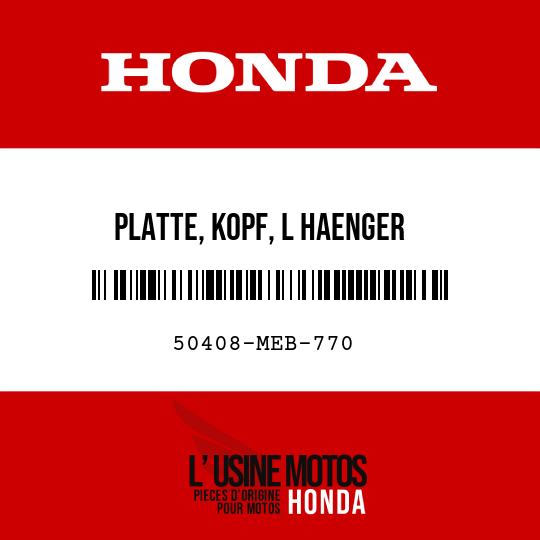 image de 50408-MEB-770 PLATTE, KOPF, L HAENGER