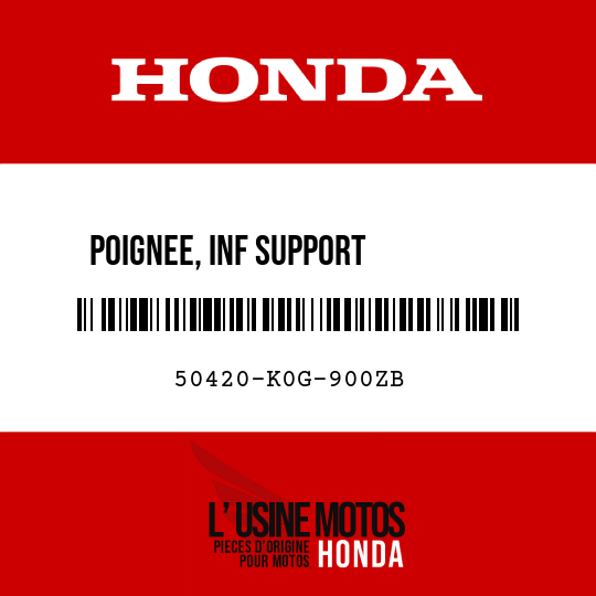 image de 50420-K0G-900ZB POIGNEE, INF SUPPORT         PRINCIPAL PB415P