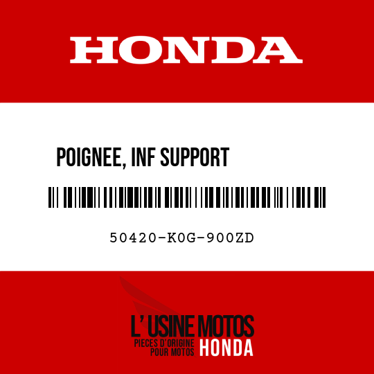 image de 50420-K0G-900ZD POIGNEE, INF SUPPORT         PRINCIPAL NHB95P