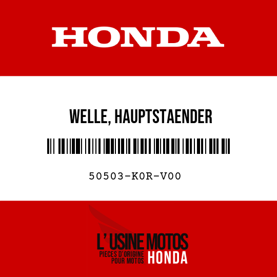 image de 50503-K0R-V00 WELLE, HAUPTSTAENDER