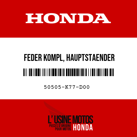 image de 50505-K77-D00 FEDER KOMPL, HAUPTSTAENDER