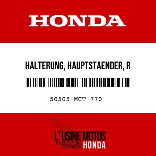 image de 50505-MCT-770 HALTERUNG, HAUPTSTAENDER, R