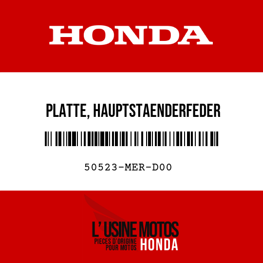 image de 50523-MER-D00 PLATTE, HAUPTSTAENDERFEDER