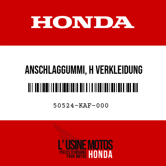 image de 50524-KAF-000 ANSCHLAGGUMMI, H VERKLEIDUNG