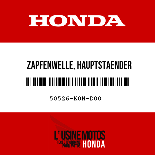image de 50526-K0N-D00 ZAPFENWELLE, HAUPTSTAENDER