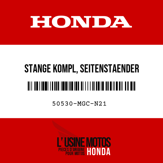 image de 50530-MGC-N21 STANGE KOMPL, SEITENSTAENDER