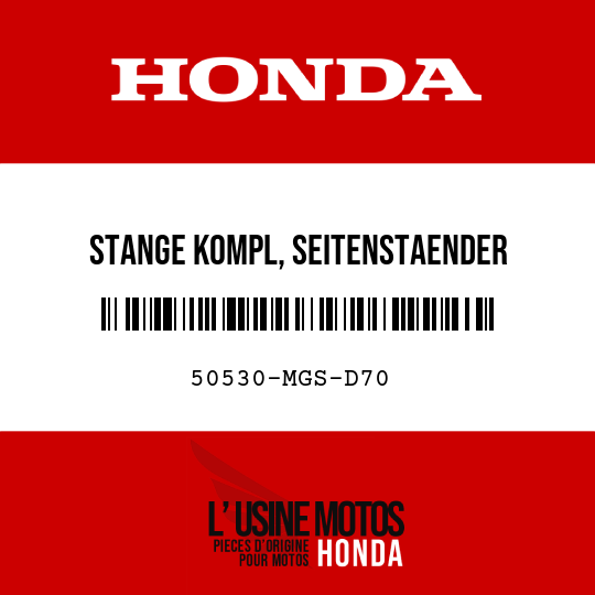 image de 50530-MGS-D70 STANGE KOMPL, SEITENSTAENDER