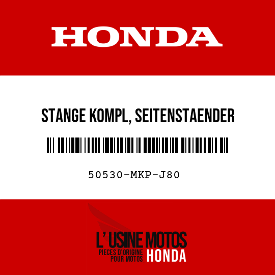 image de 50530-MKP-J80 STANGE KOMPL, SEITENSTAENDER