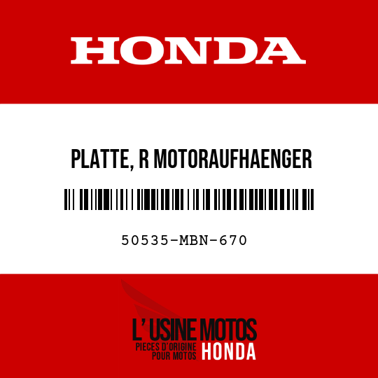 image de 50535-MBN-670 PLATTE, R MOTORAUFHAENGER