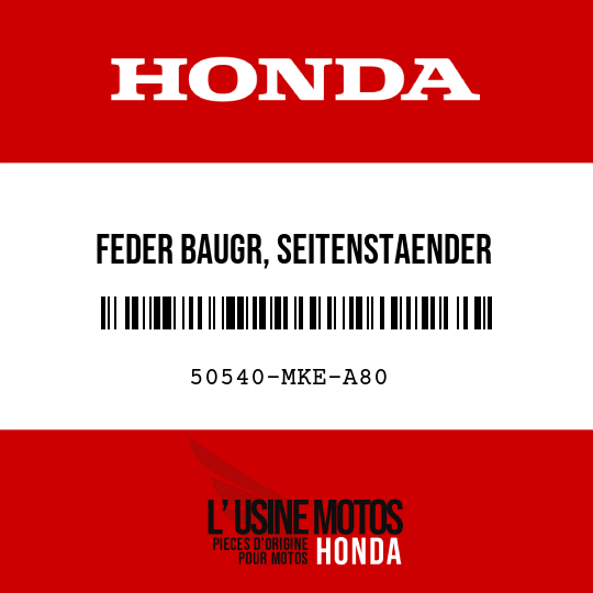 image de 50540-MKE-A80 FEDER BAUGR, SEITENSTAENDER