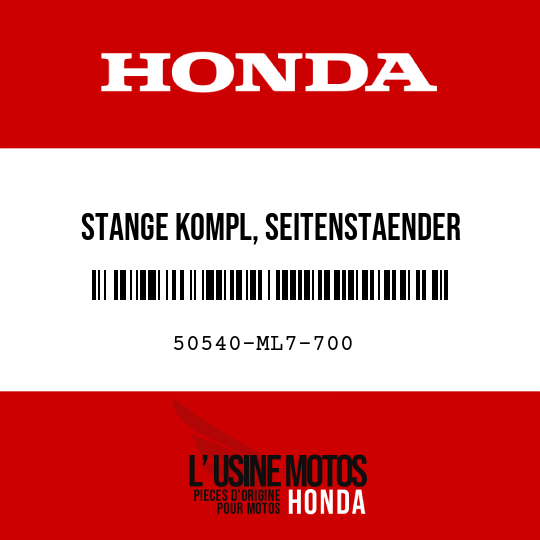 image de 50540-ML7-700 STANGE KOMPL, SEITENSTAENDER