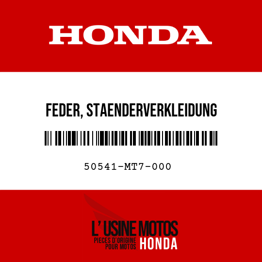 image de 50541-MT7-000 FEDER, STAENDERVERKLEIDUNG