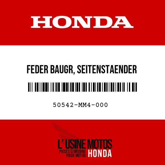 image de 50542-MM4-000 FEDER BAUGR, SEITENSTAENDER