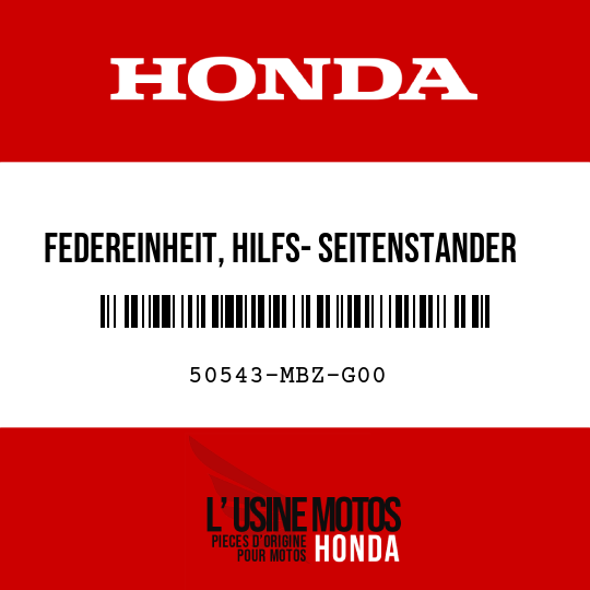 image de 50543-MBZ-G00 FEDEREINHEIT, HILFS- SEITENSTANDER