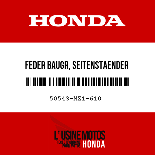 image de 50543-MZ1-610 FEDER BAUGR, SEITENSTAENDER