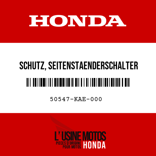 image de 50547-KAE-000 SCHUTZ, SEITENSTAENDERSCHALTER