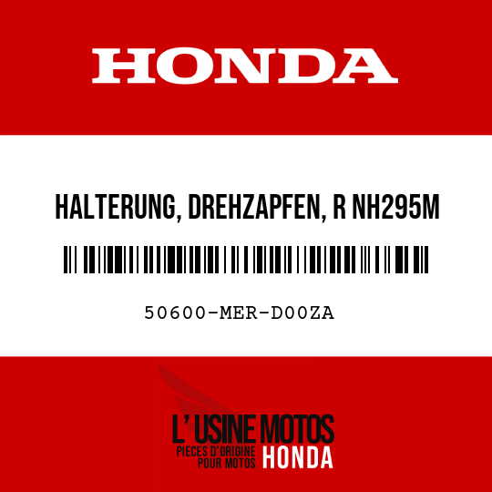image de 50600-MER-D00ZA HALTERUNG, DREHZAPFEN, R NH295M 