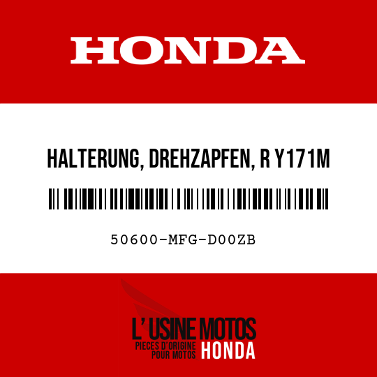 image de 50600-MFG-D00ZB HALTERUNG, DREHZAPFEN, R Y171M 