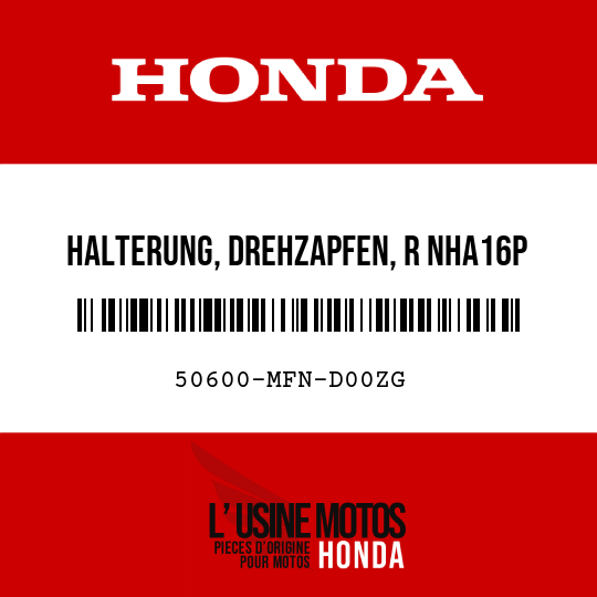 image de 50600-MFN-D00ZG HALTERUNG, DREHZAPFEN, R NHA16P