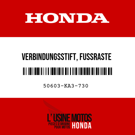 image de 50603-KA3-730 VERBINDUNGSSTIFT, FUSSRASTE