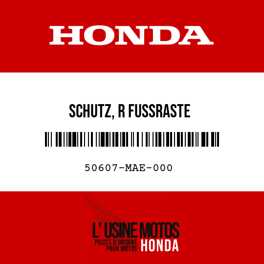 image de 50607-MAE-000 SCHUTZ, R FUSSRASTE