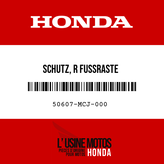 image de 50607-MCJ-000 SCHUTZ, R FUSSRASTE