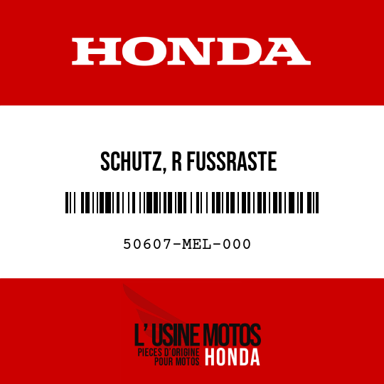 image de 50607-MEL-000 SCHUTZ, R FUSSRASTE