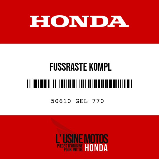 image de 50610-GEL-770 FUSSRASTE KOMPL