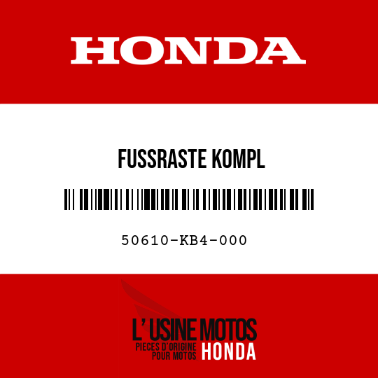 image de 50610-KB4-000 FUSSRASTE KOMPL