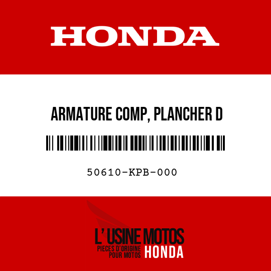 image de 50610-KPB-000 ARMATURE COMP, PLANCHER D