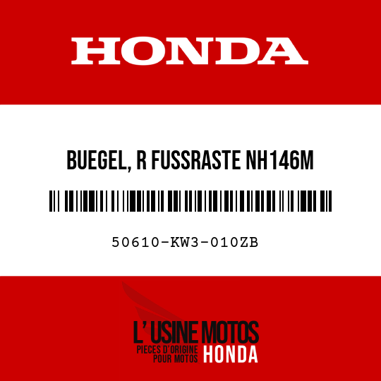 image de 50610-KW3-010ZB BUEGEL, R FUSSRASTE NH146M 