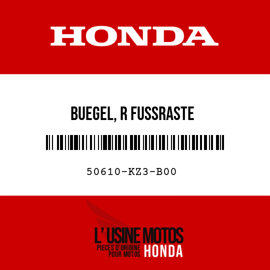 image de 50610-KZ3-B00 BUEGEL, R FUSSRASTE