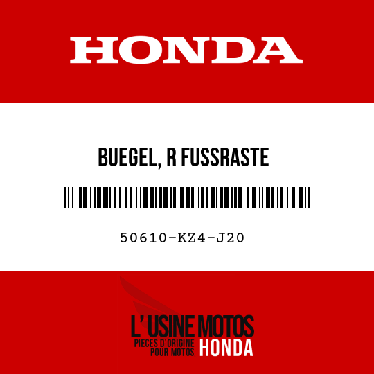 image de 50610-KZ4-J20 BUEGEL, R FUSSRASTE