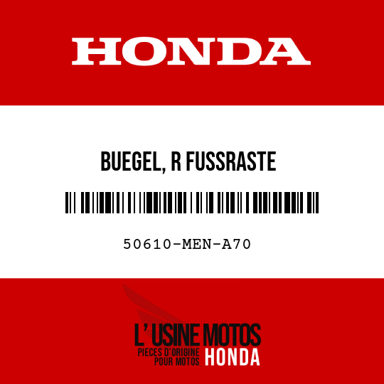 image de 50610-MEN-A70 BUEGEL, R FUSSRASTE