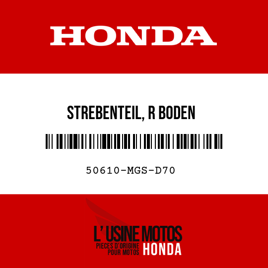 image de 50610-MGS-D70 STREBENTEIL, R BODEN