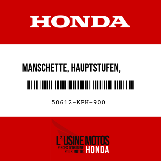 image de 50612-KPH-900 MANSCHETTE, HAUPTSTUFEN,      BEFESTIGUNG