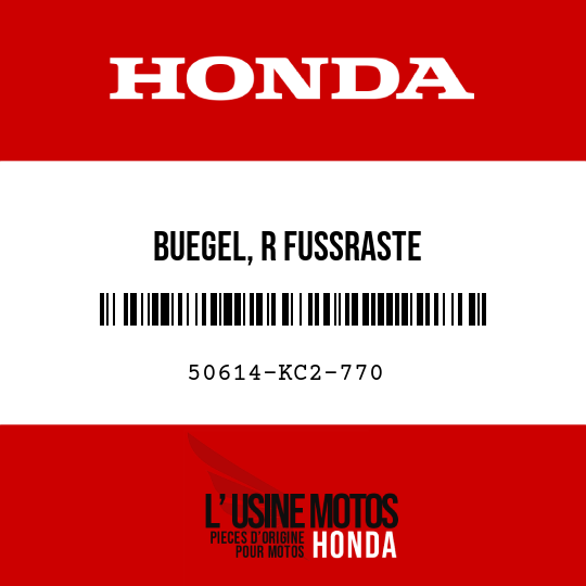 image de 50614-KC2-770 BUEGEL, R FUSSRASTE