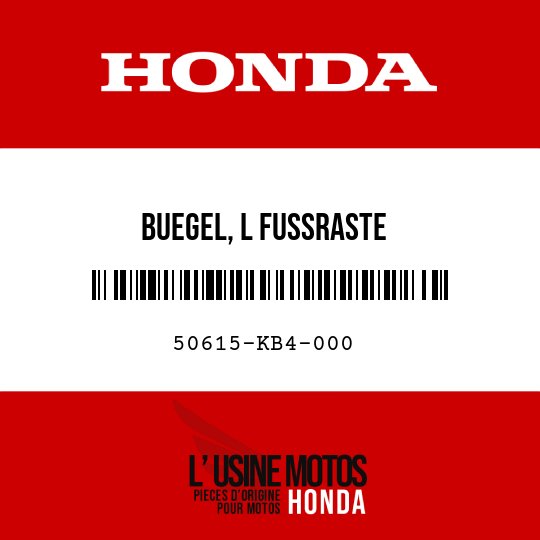 image de 50615-KB4-000 BUEGEL, L FUSSRASTE