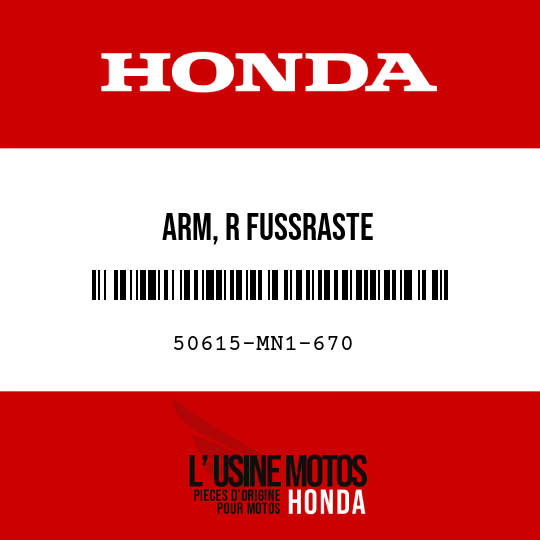 image de 50615-MN1-670 ARM, R FUSSRASTE