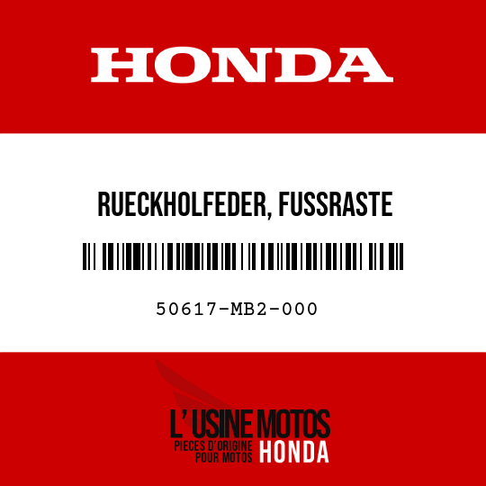 image de 50617-MB2-000 RUECKHOLFEDER, FUSSRASTE